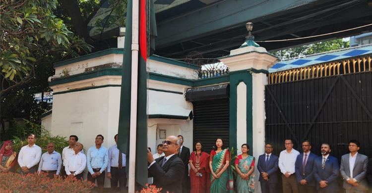 কলকাতায় বাংলাদেশ মিশনে স্বাধীনতা দিবস পালিত